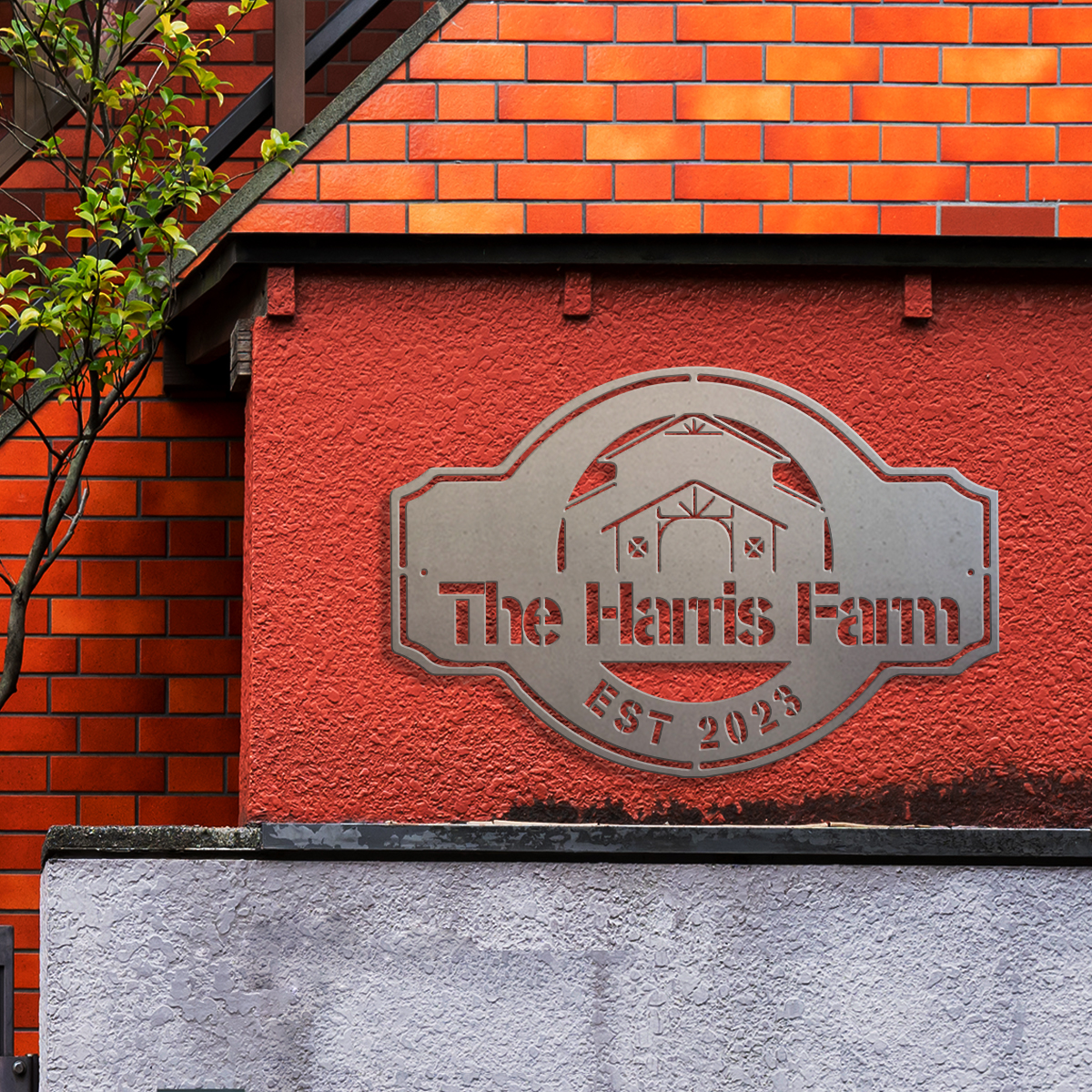 Home Decor Room - 1pc Custom farm plaque Metal Wall