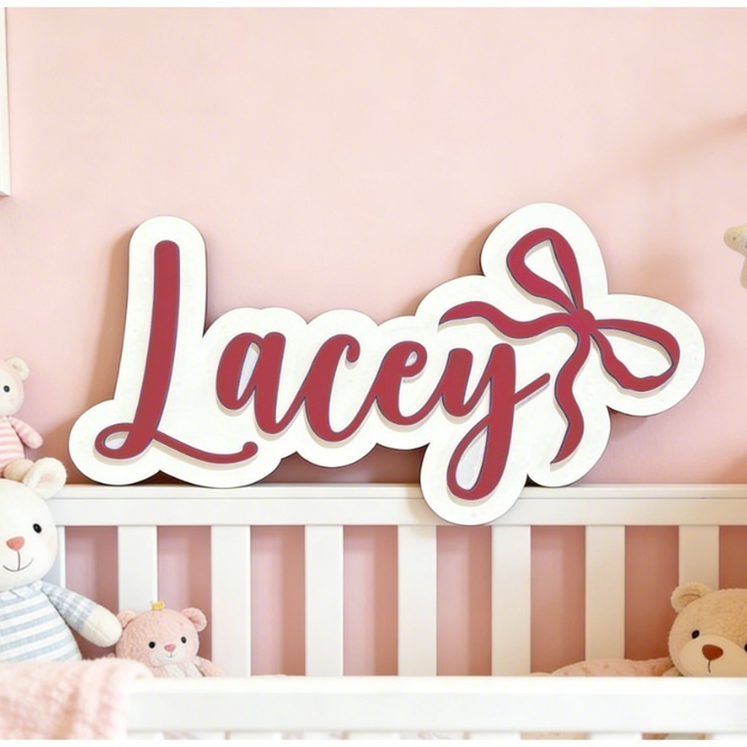 Home Decor Brand - 1pc Piece of Customizable Double-layer Surname