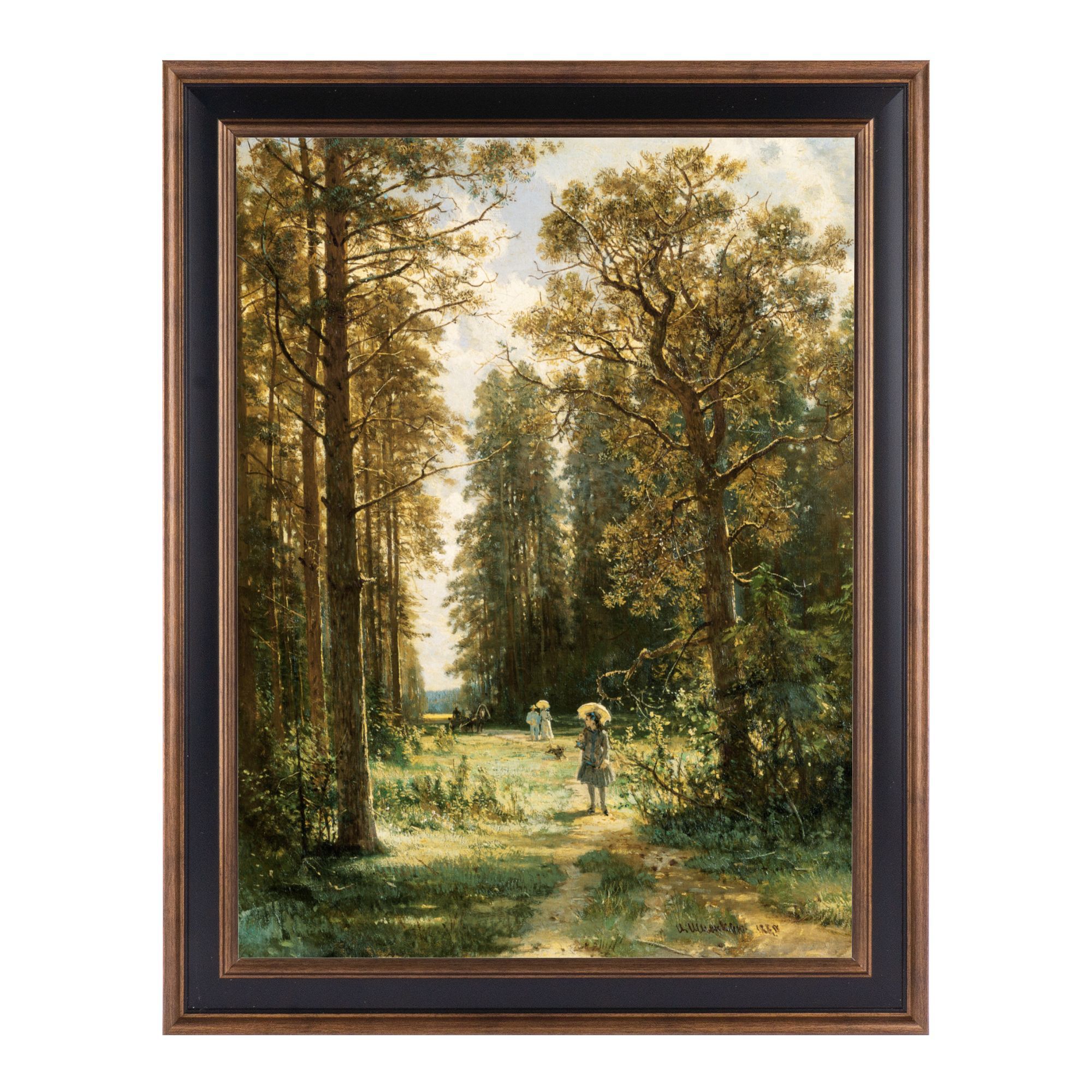 Home Decor Mirror - Ivan Shishkin Framed Canvas Wall Art