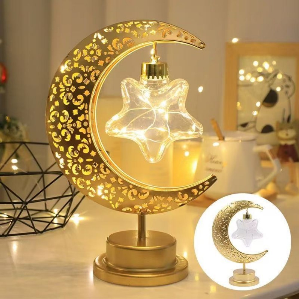 Hanging Moon Lamp - 1PC LED hanging star and moon