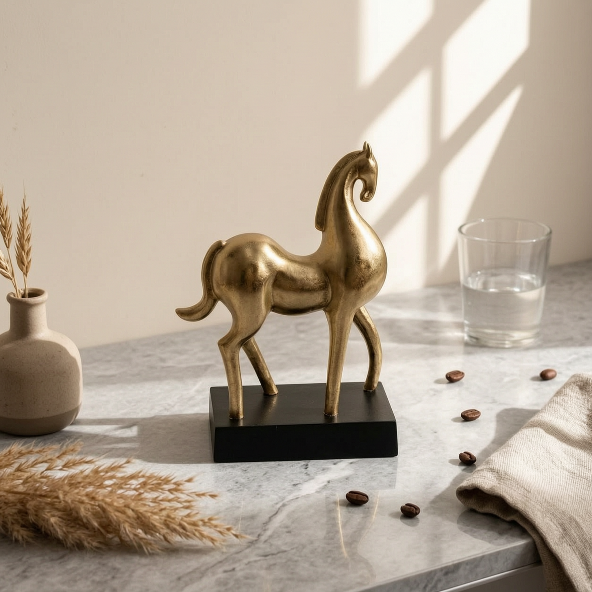 Abstract Sculpture Resin - Abstract Horse Sculpture Sleek Finish Horse