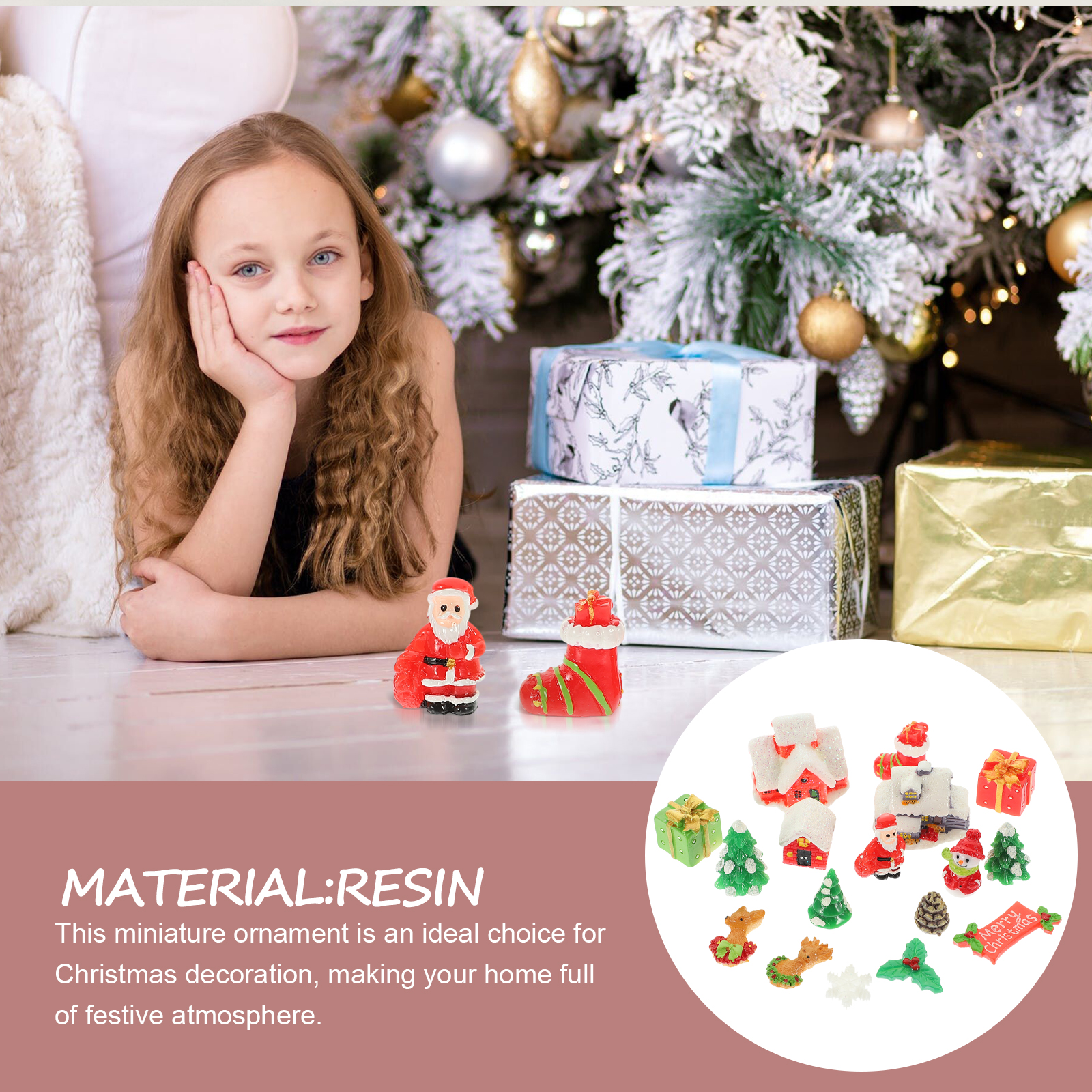 Home Xmas Decor Ideas - 1 set Christmas Tree Decorations Mini