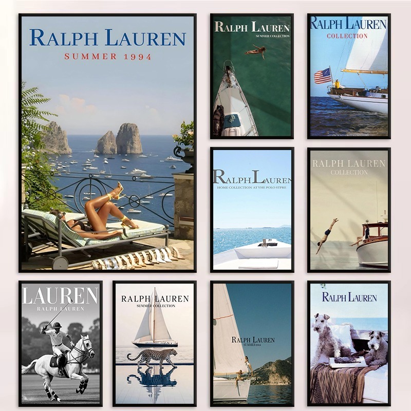 Home Decor Ralph Lauren - Polo Ralph Lauren Vintage Advert Poster