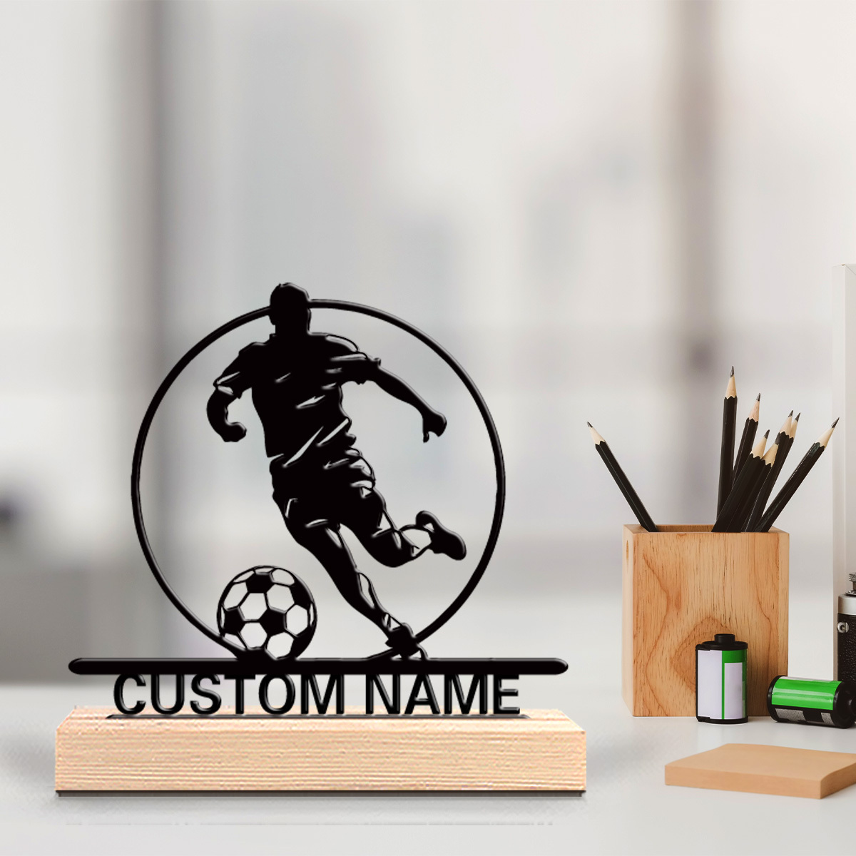 Home Decor Mod - Custom Soccer Player Metal Statue with
