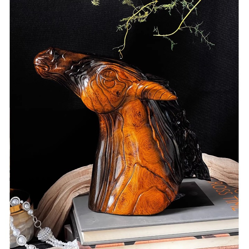 Abstract Sculpture Resin - Vintage Resin Animal Horse Head Sculpture