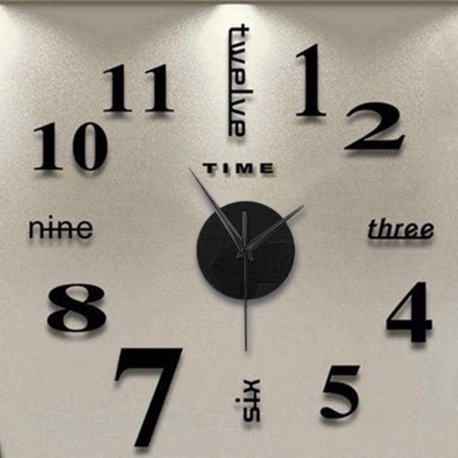 Home Decor Mirror - 3D Wall Clock Mirror Wall Stickers