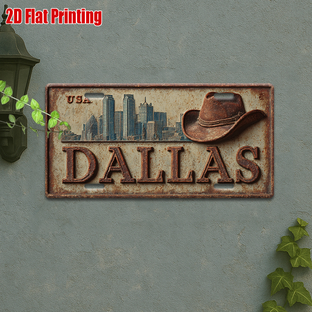 Home Decor Dallas - AL Dallas USA Skyline Cowboy Hat