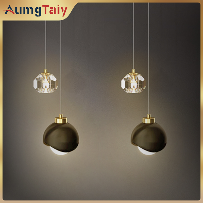 Hanging Moon Lamp - Nordic 24W Crystal Ball Bedside Ceiling