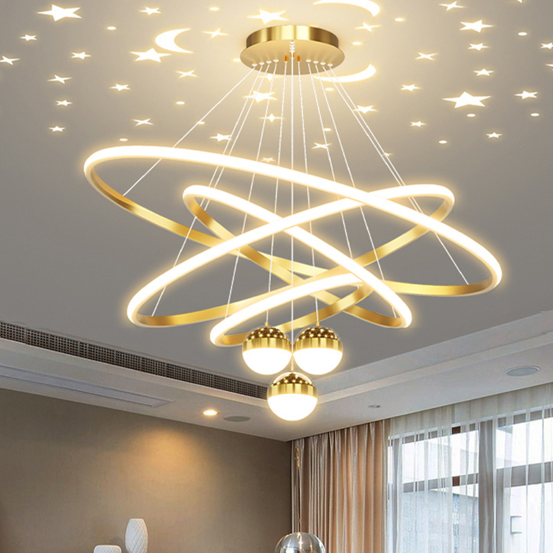 Hanging Moon Lamp - Ceiling pendant lamp, living room lighting