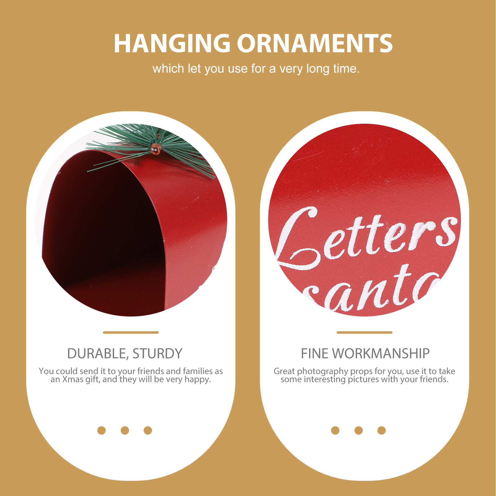 Home Xmas Decor Ideas - Xmas Pendant Decor Festive Mailbox Ornament