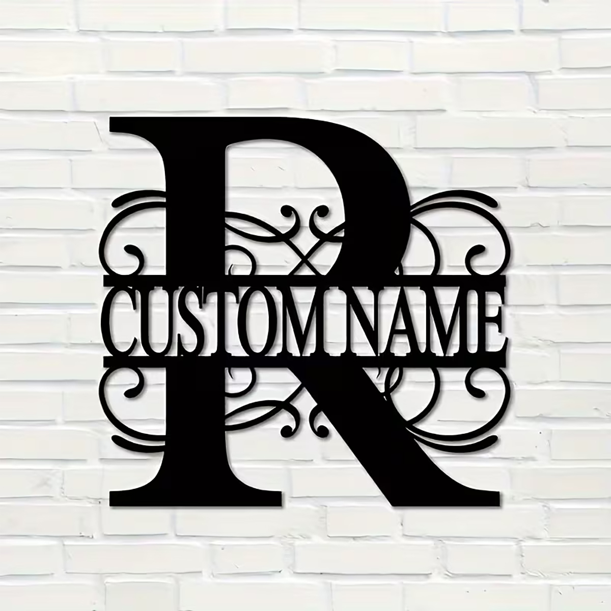 Home Decor Room - Classic Custom Monogram Metal Wall Art