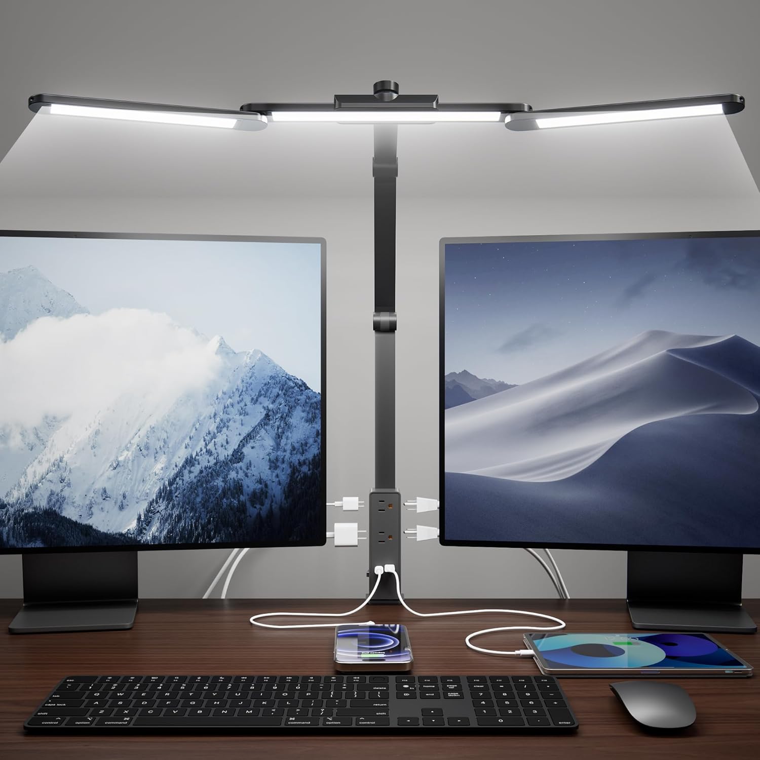 Led Strip Lights - LED Desk Lamp with Power Strip,