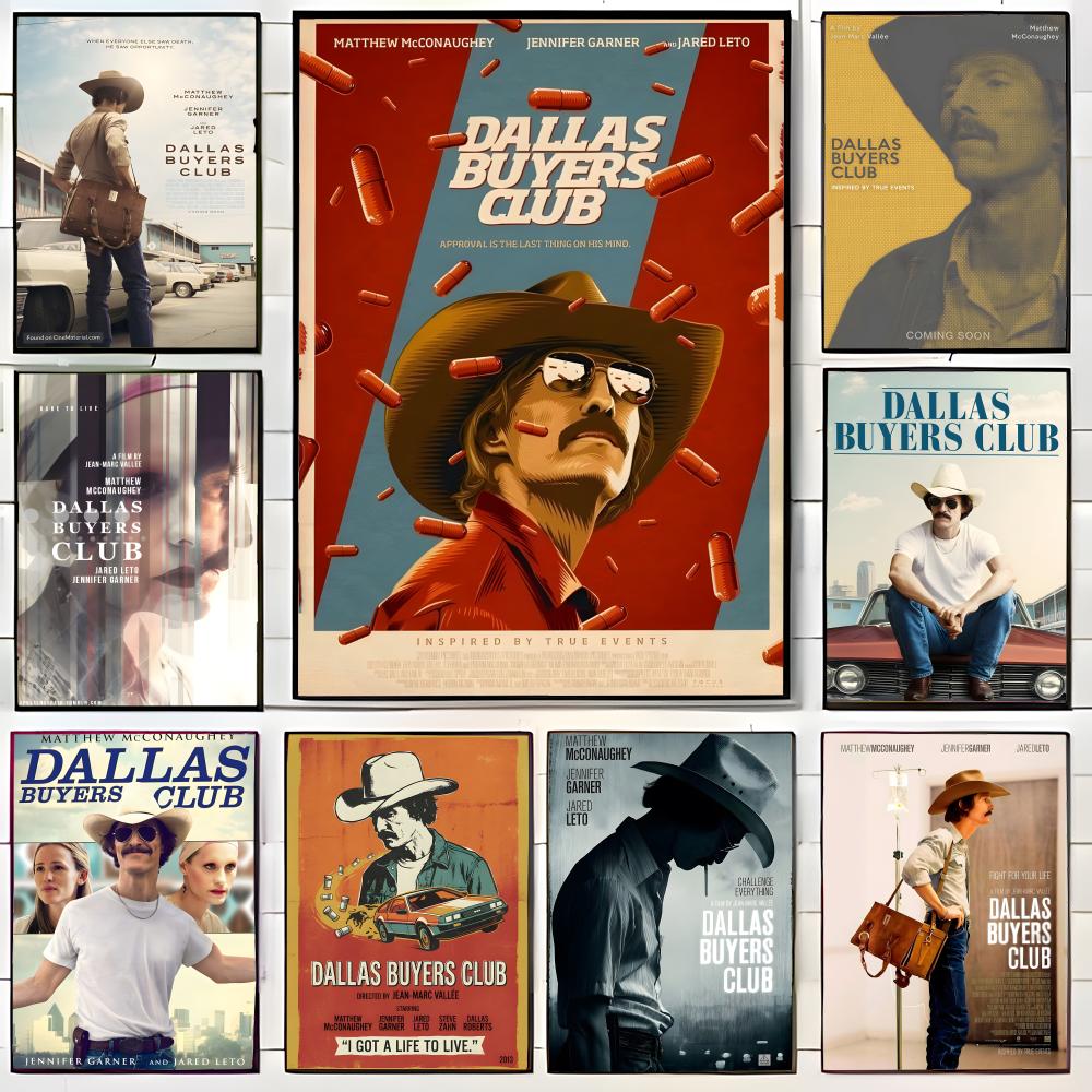 Home Decor Dallas - d-Dallas b-Buyers Club Poster Wall Art