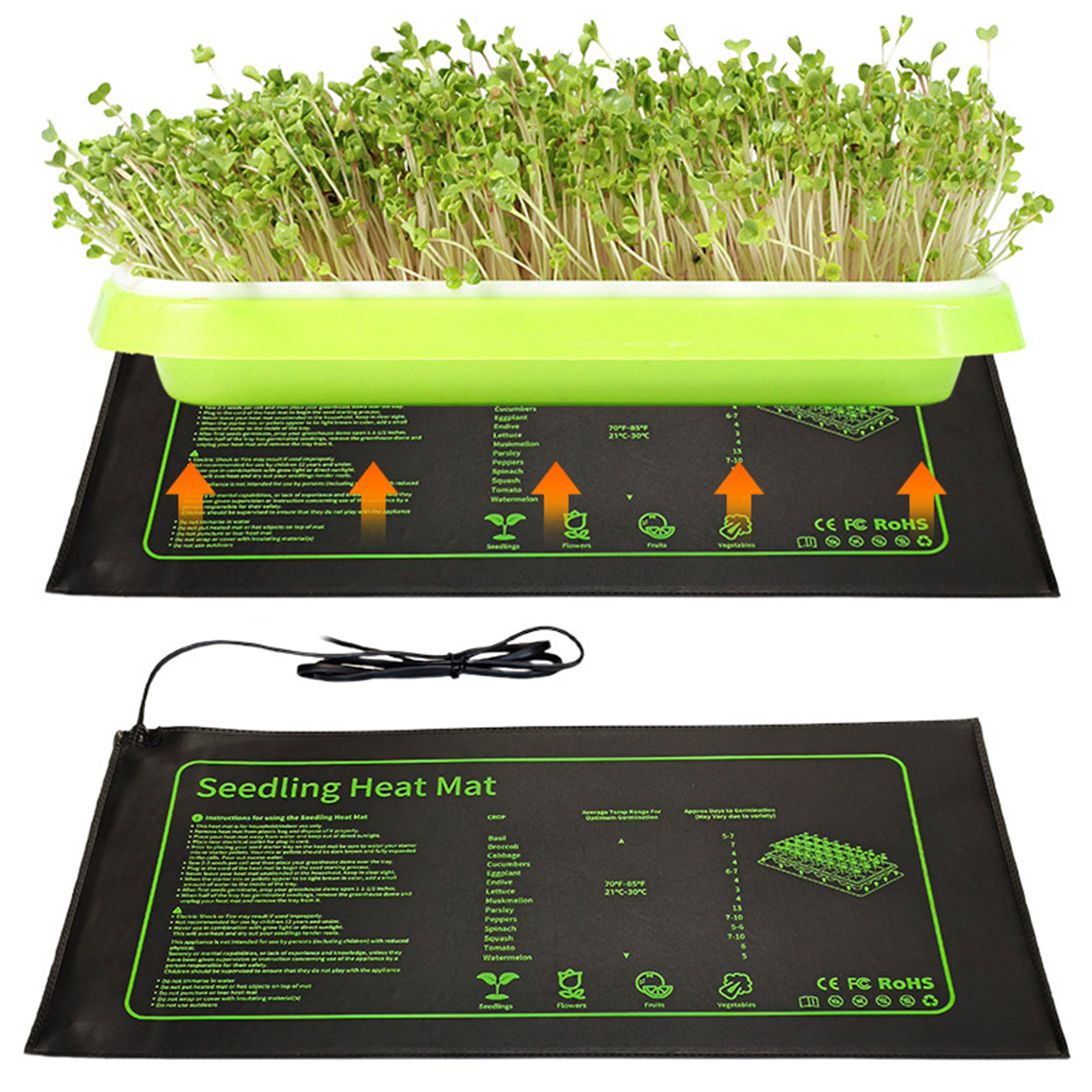 Home Decor Uk - Waterproof Seedling Heat Mat 10x21 In