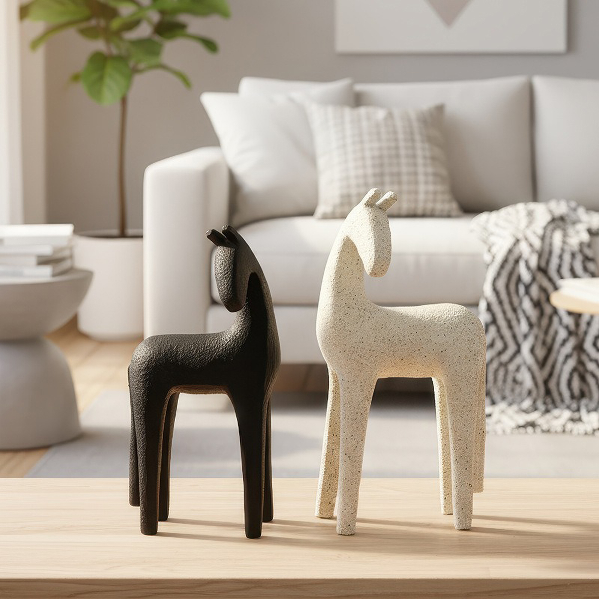 Abstract Sculpture Resin - Resin Abstract Horse Sculpture - Minimalist
