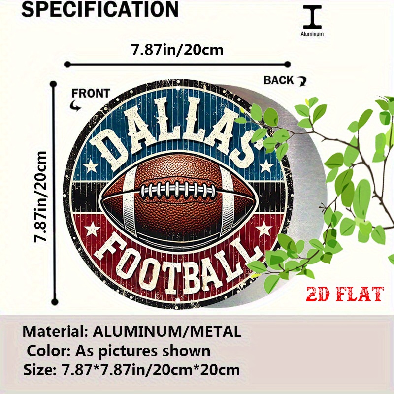 2D Flat, 1pc Dallas Football R - مراجعة Home Decor Dallas وسعره