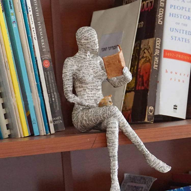 The Reading woman Abstract Sta - مراجعة Abstract Sculpture Resin وسعره