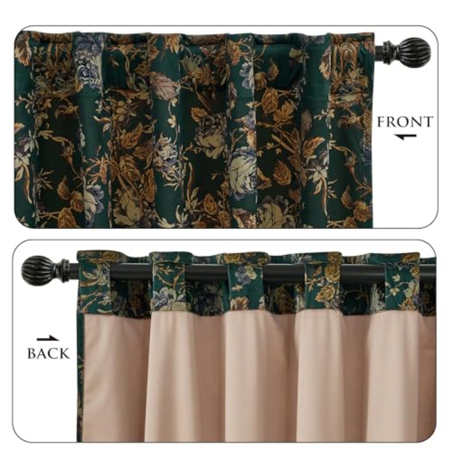 Velvet Curtains Print Curtains - مراجعة Home Decor Curtains وسعره