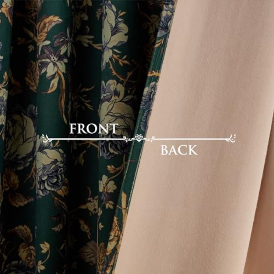 Velvet Curtains Print Curtains - مراجعة Home Decor Curtains وسعره