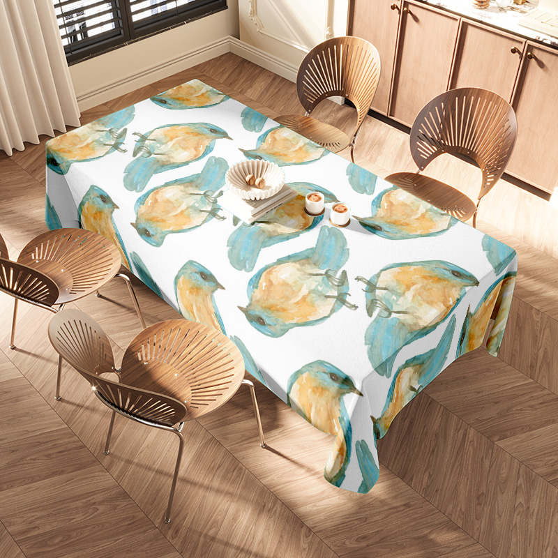 Watercolor Bird Print Tableclo - مراجعة Home Decor Online Shopping وسعره