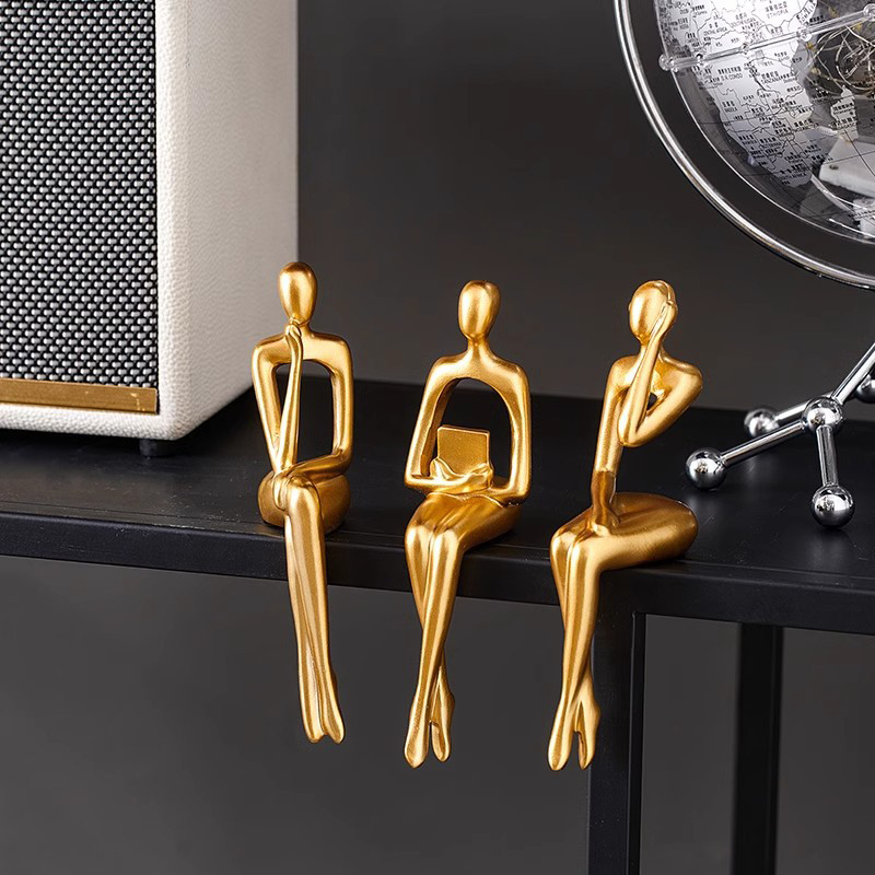Thinker Statue Abstract Figure - مراجعة Abstract Sculpture Resin وسعره