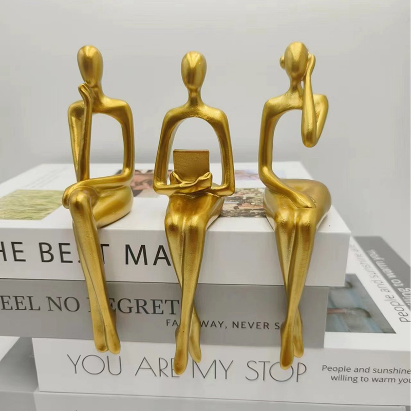 Thinker Statue Abstract Figure - مراجعة Abstract Sculpture Resin وسعره