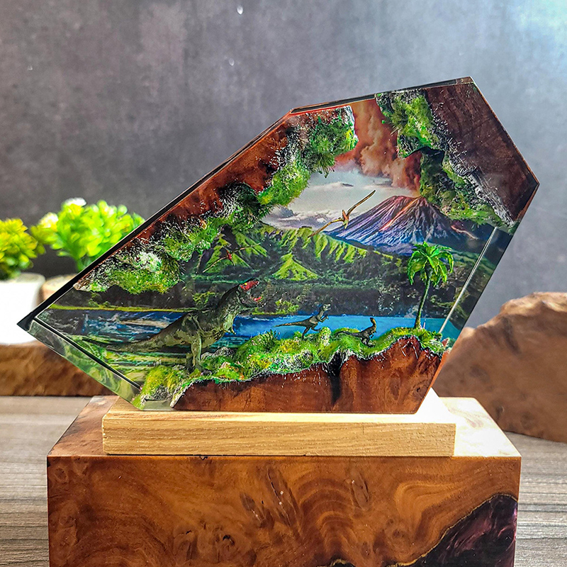 Table Resin Lamp Dinosaur Figu - مراجعة Home Decor Collection وسعره