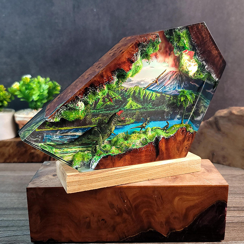 Table Resin Lamp Dinosaur Figu - مراجعة Home Decor Collection وسعره