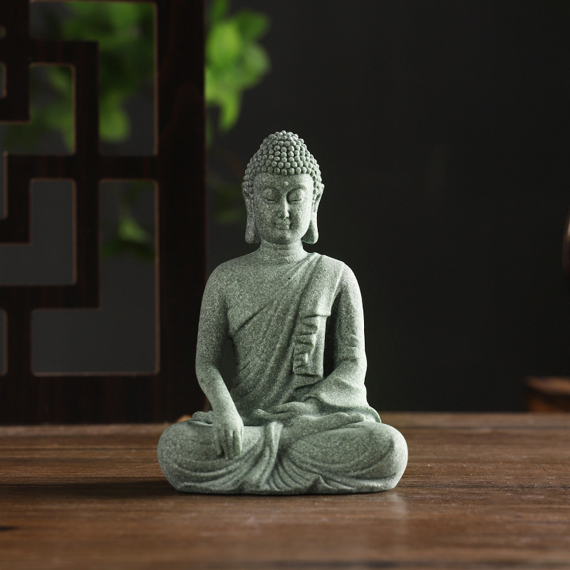 Buddha Garden Statue Fish Tank - مراجعة Home Decor Green وسعره