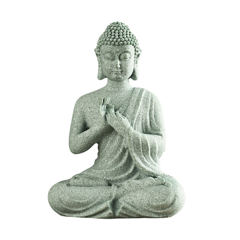 Buddha Garden Statue Fish Tank - مراجعة Home Decor Green وسعره