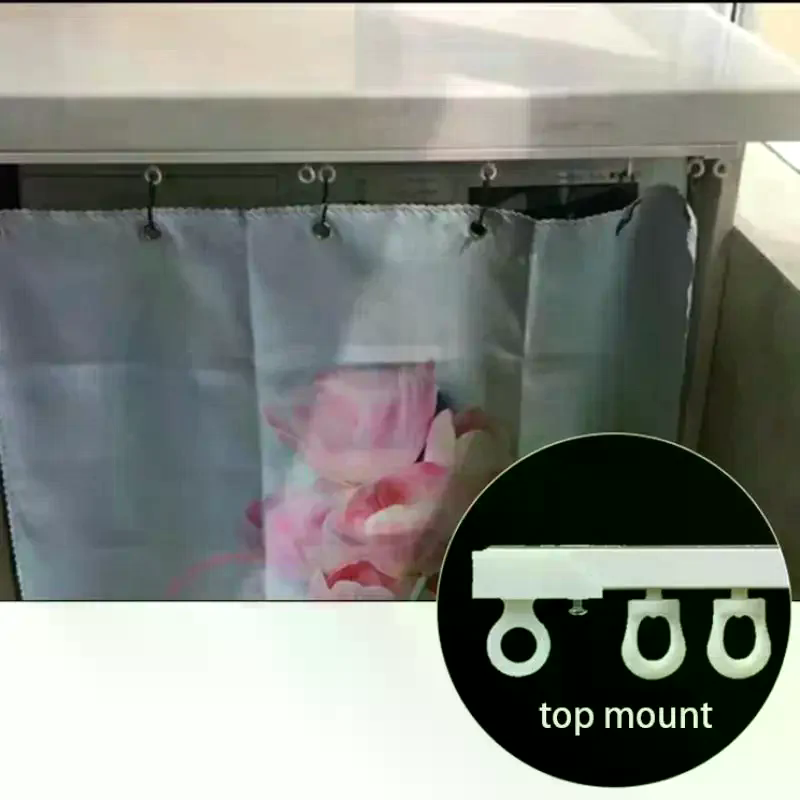 Self Adhesive Curtain Sliding  - مراجعة Home Decor Curtains وسعره