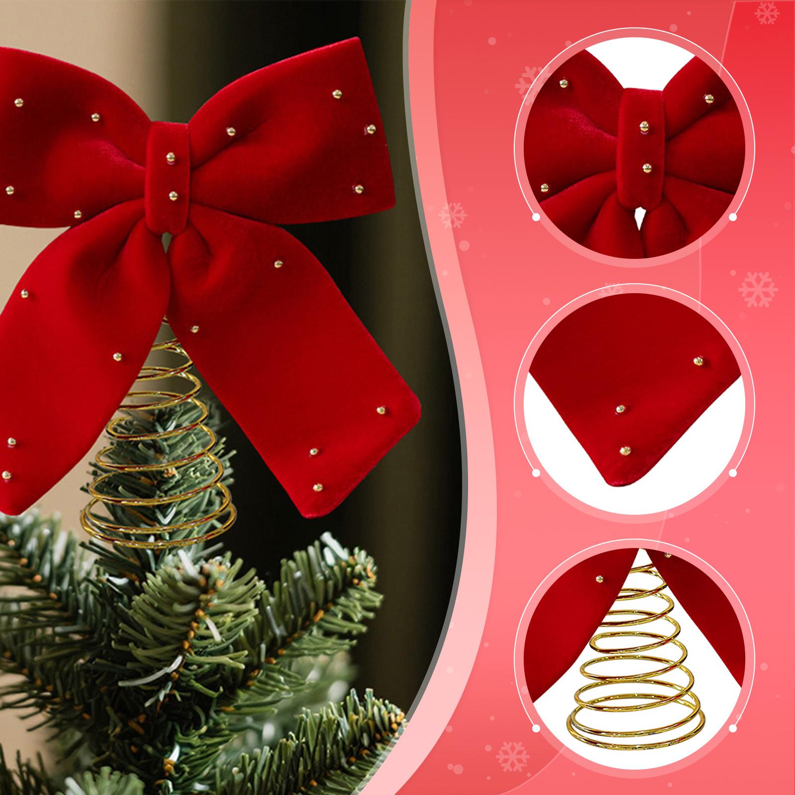 Elegant Red Bowknot Christmas  - مراجعة Home Xmas Decor Ideas وسعره