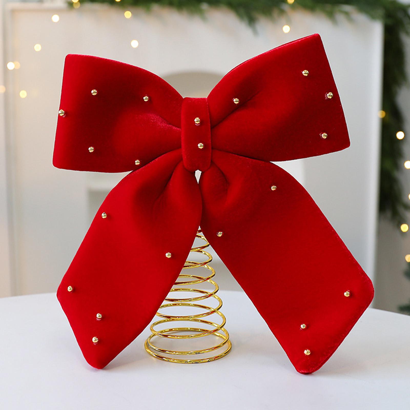 Elegant Red Bowknot Christmas  - مراجعة Home Xmas Decor Ideas وسعره