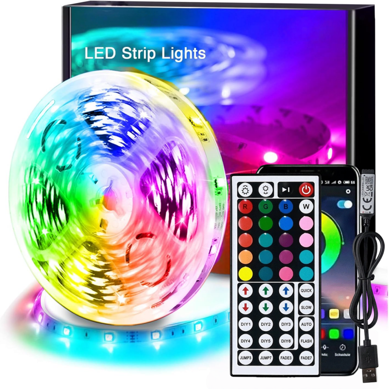 DC 5V USB LED Strip Lights APP - مراجعة Led Strip Lights وسعره
