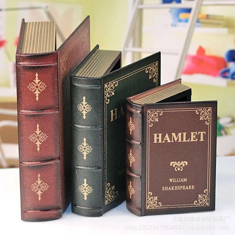 3PCS Fake Books Decoration Woo - مراجعة Home Decor Modern Organic وسعره