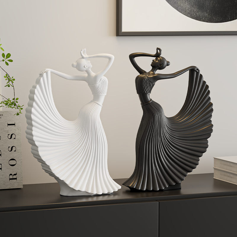 Figurine Sculpture White Abstr - مراجعة Abstract Sculpture Resin وسعره