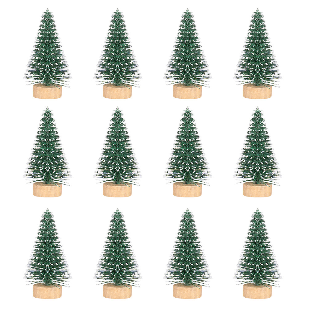 12Pcs Mini Xmas Tree Display F - مراجعة Home Xmas Decor Ideas وسعره