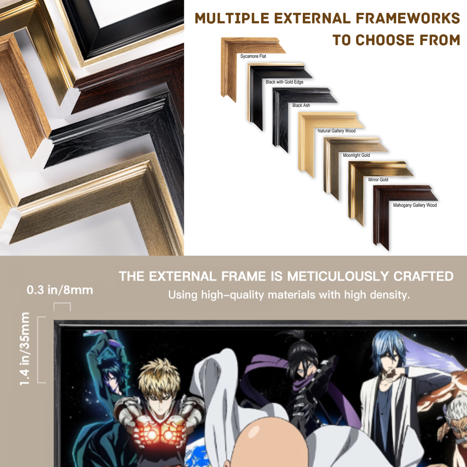 Japanese Manga Multi-Size Canv - مراجعة Home Decor Mirror وسعره