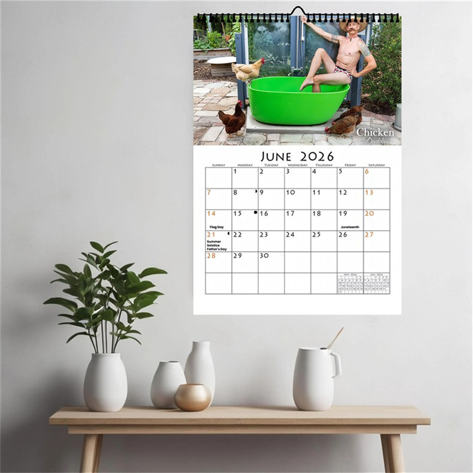 2026 Funny Chicken Daddy Wall  - مراجعة Home Decor Wallpaper وسعره