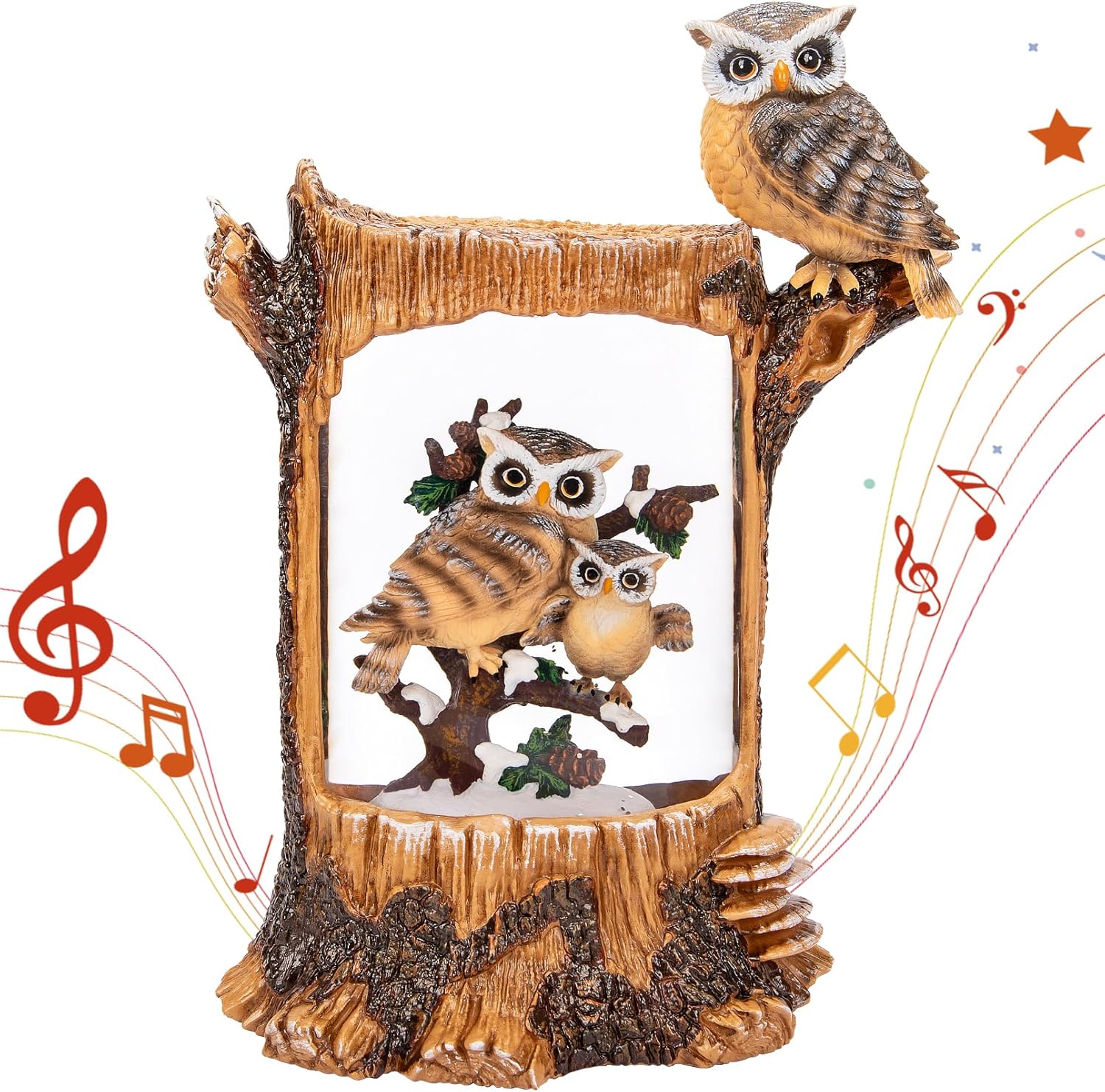 Christmas Owl Family Snow Glob - مراجعة Home Decor Collection وسعره