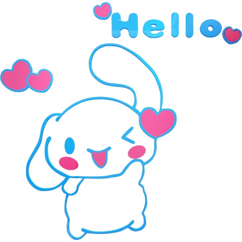 Sanrio Cinnamoroll 3D acrylic  - مراجعة Home Decor Wallpaper وسعره