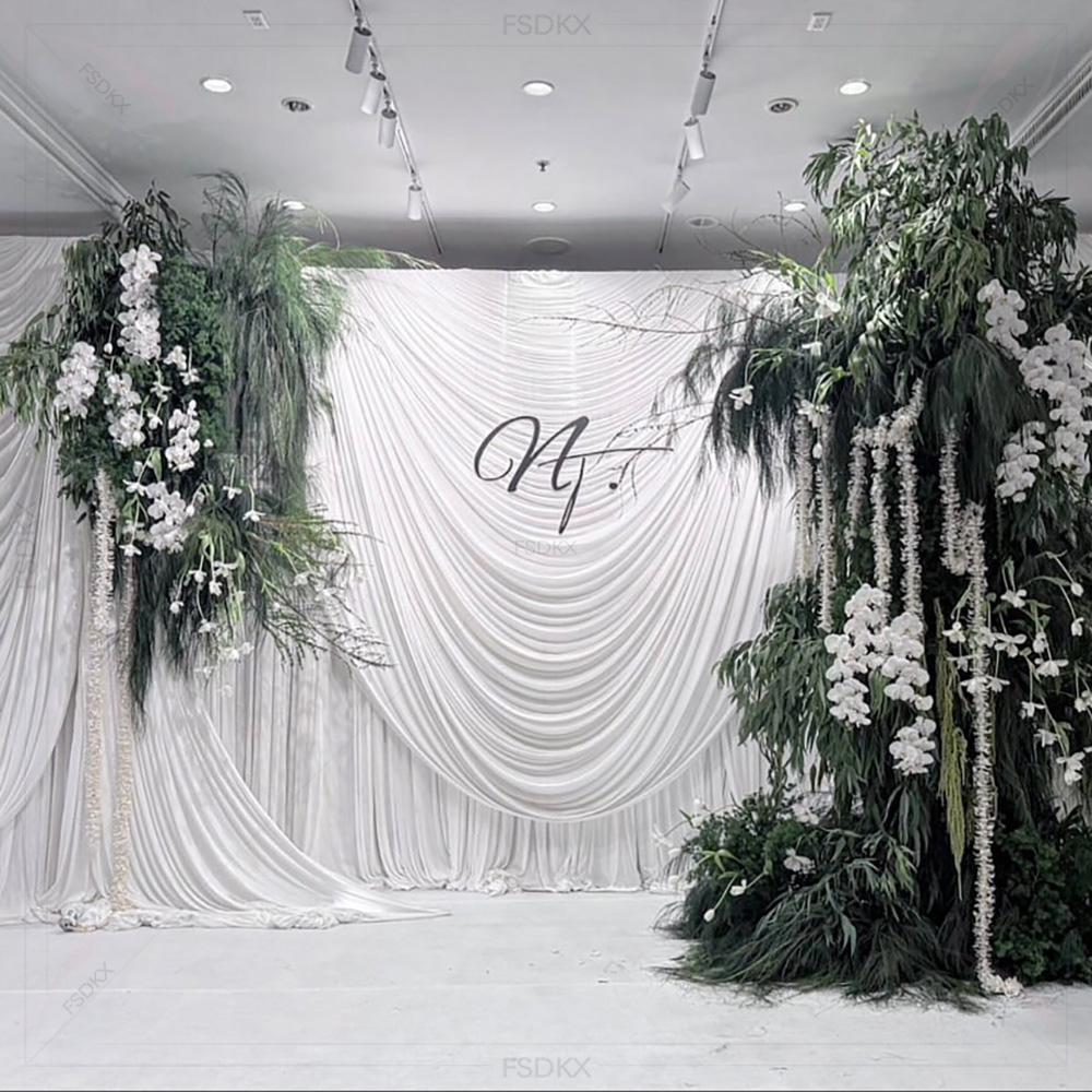 FSDKX Cheap White Ice Silk Clo - مراجعة Home Decor Curtains وسعره