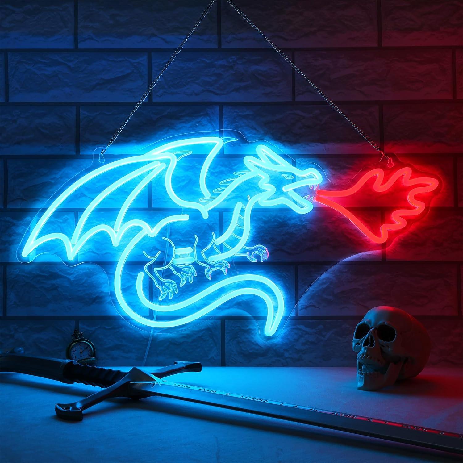 Dragon Neon Sign LED Dimmable  - مراجعة Home Decor Room وسعره