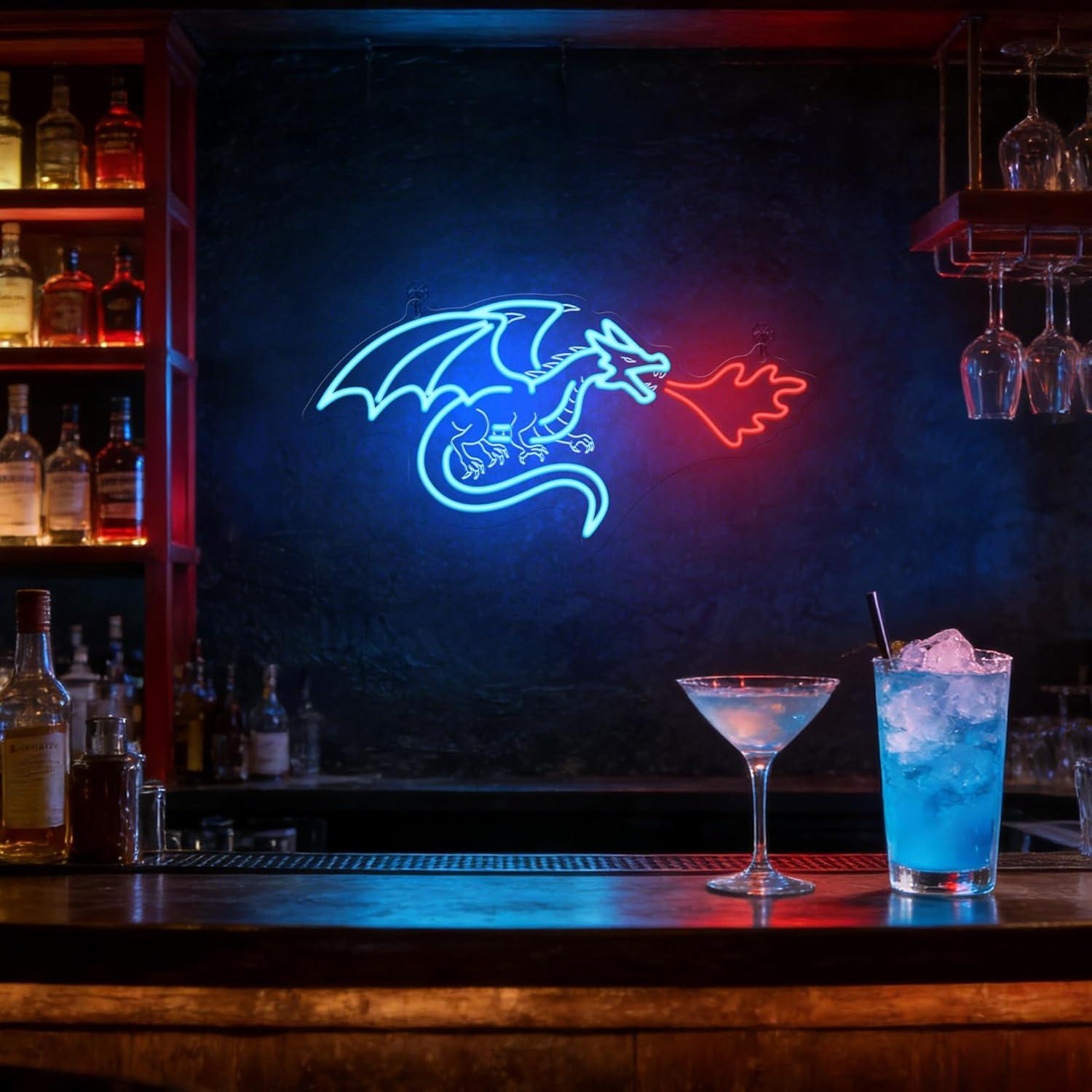 Dragon Neon Sign LED Dimmable  - مراجعة Home Decor Room وسعره