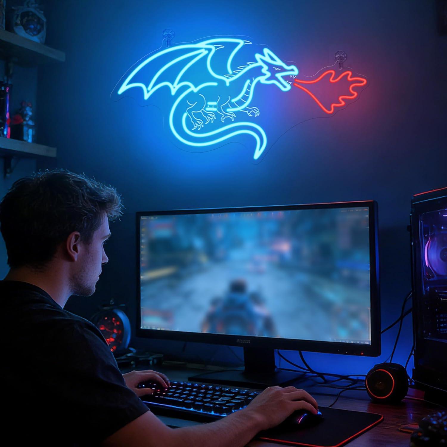 Dragon Neon Sign LED Dimmable  - مراجعة Home Decor Room وسعره