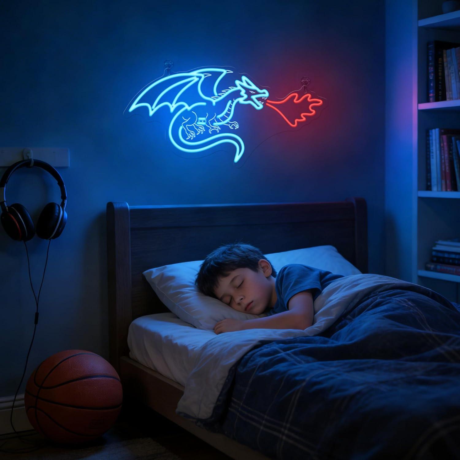Dragon Neon Sign LED Dimmable  - مراجعة Home Decor Room وسعره