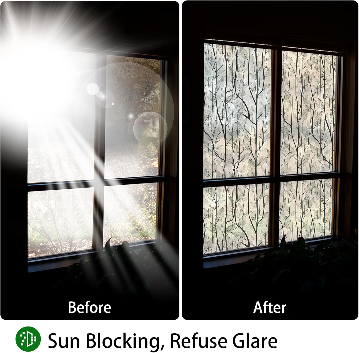 Decorative Stained Glass Windo - مراجعة Home Decor Green وسعره