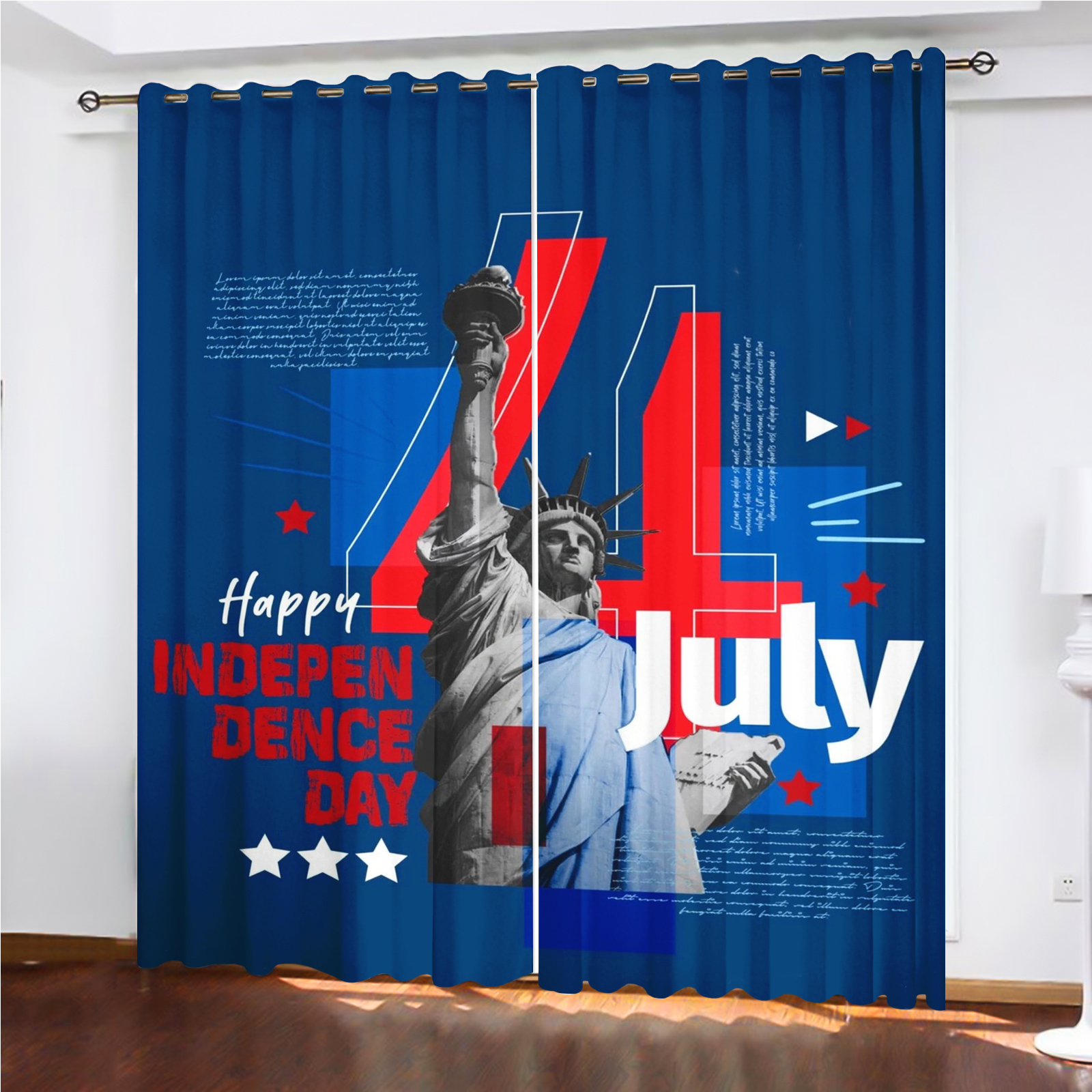 America 250th Anniversary Curt - مراجعة Home Decor Curtains وسعره