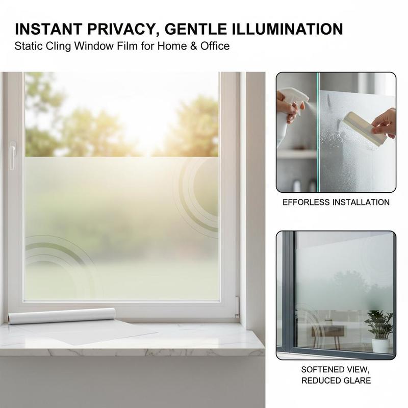 Frosted Window Cover 23.6 in x - مراجعة Home Decor Mirror وسعره