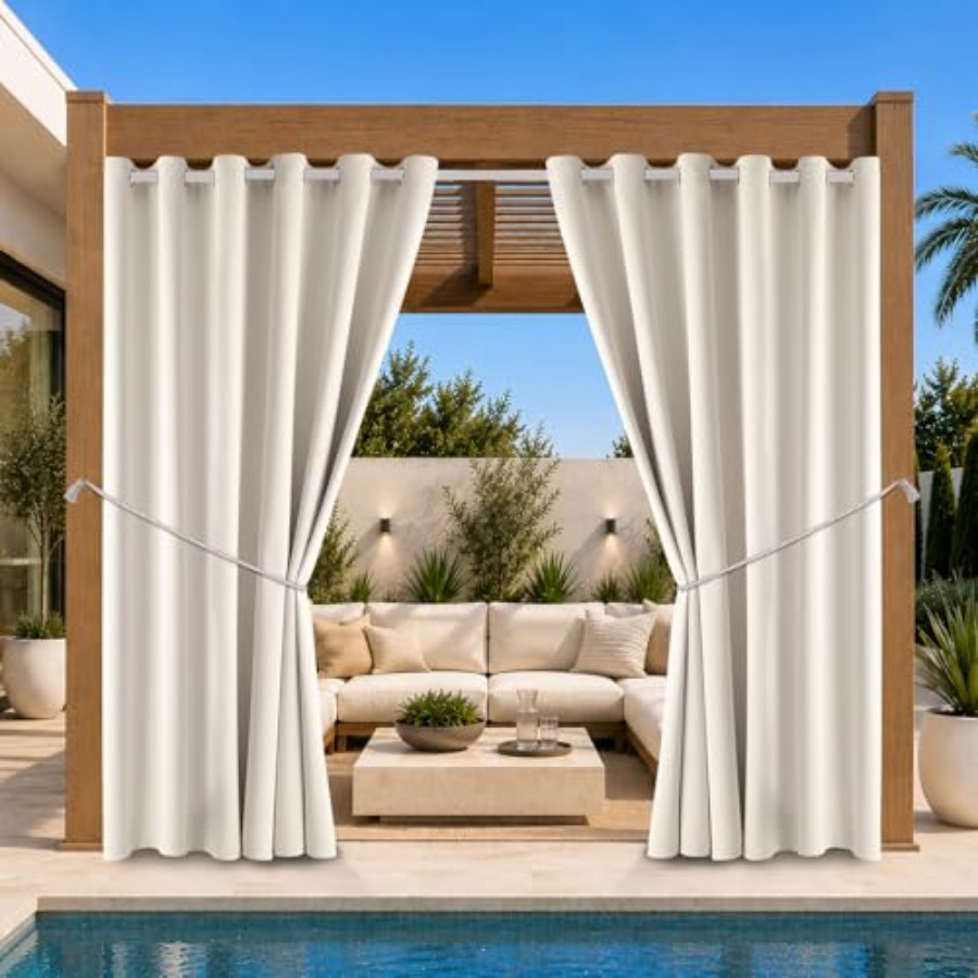 Waterproof Outdoor Curtain W84 - مراجعة Home Decor Curtains وسعره